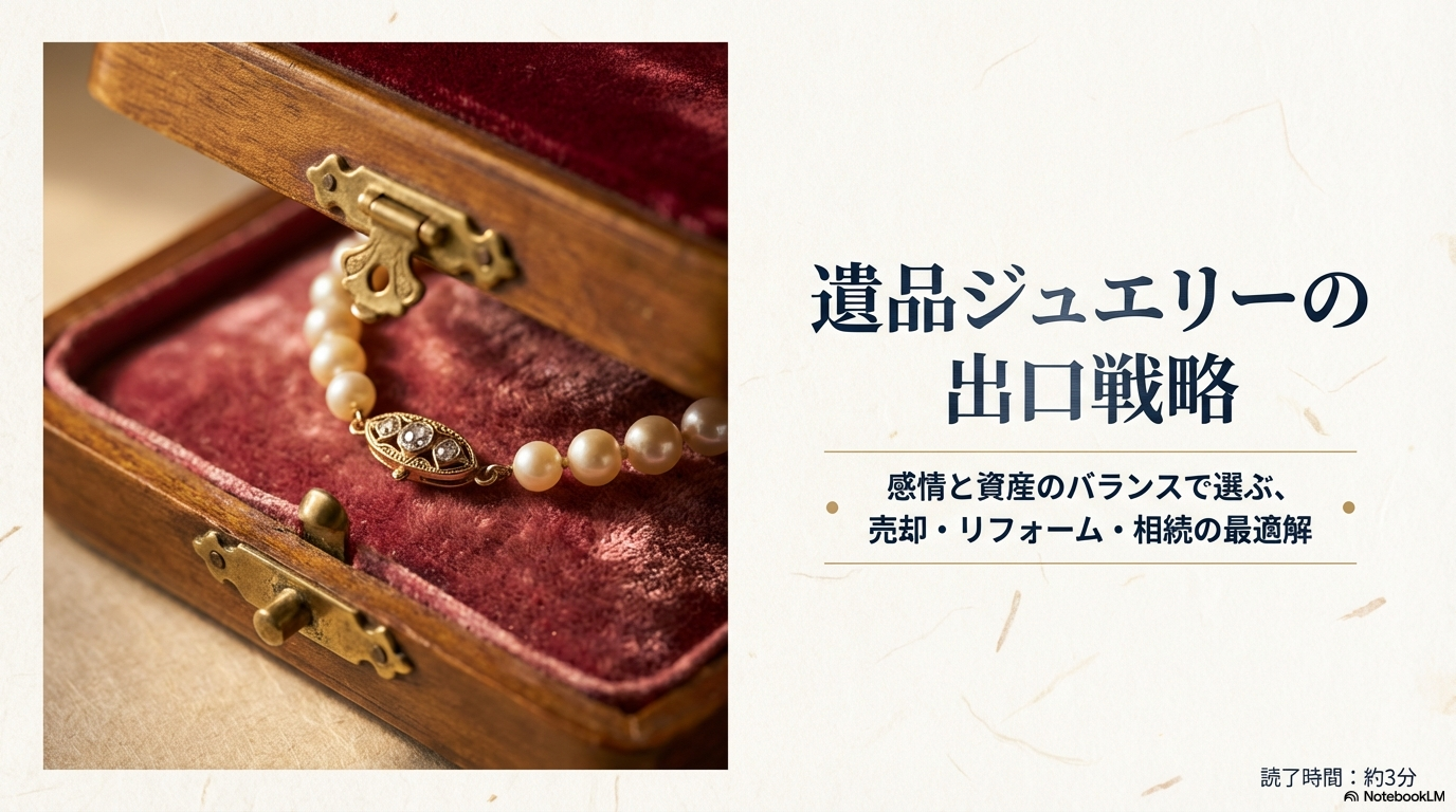 遺品ジュエリーの出口戦略|売却・リフォーム・相続の賢い選択肢