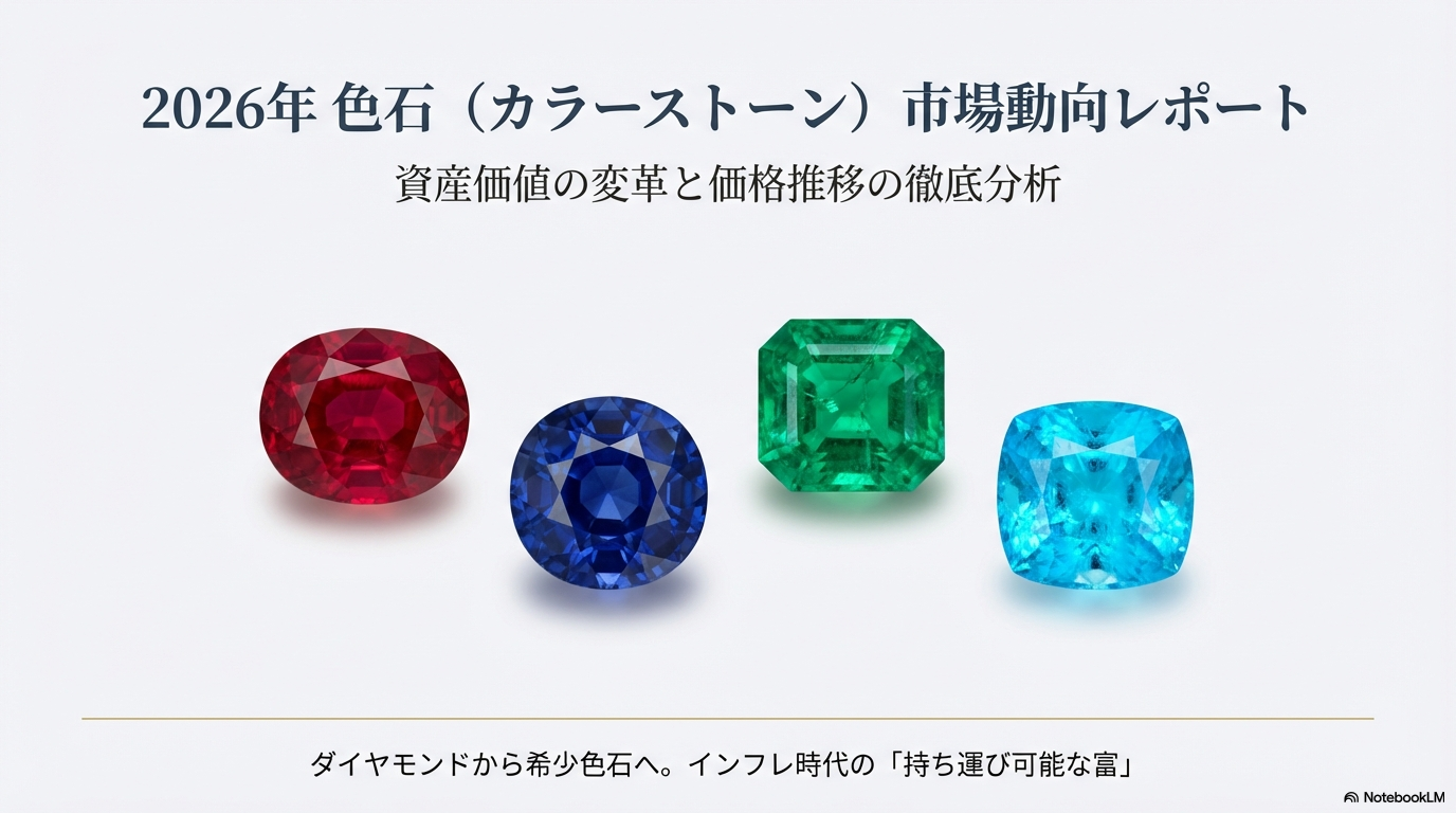 色石の相場2026年最新動向！資産価値と価格推移を徹底分析