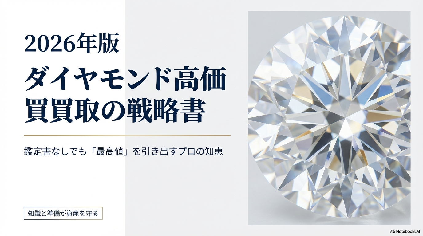 鑑定書なしも安心!ダイヤ高価買取のコツと2026年最新査定基準