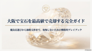 宝石買取を大阪の口コミで選ぶ！後悔しない優良店選びのコツ