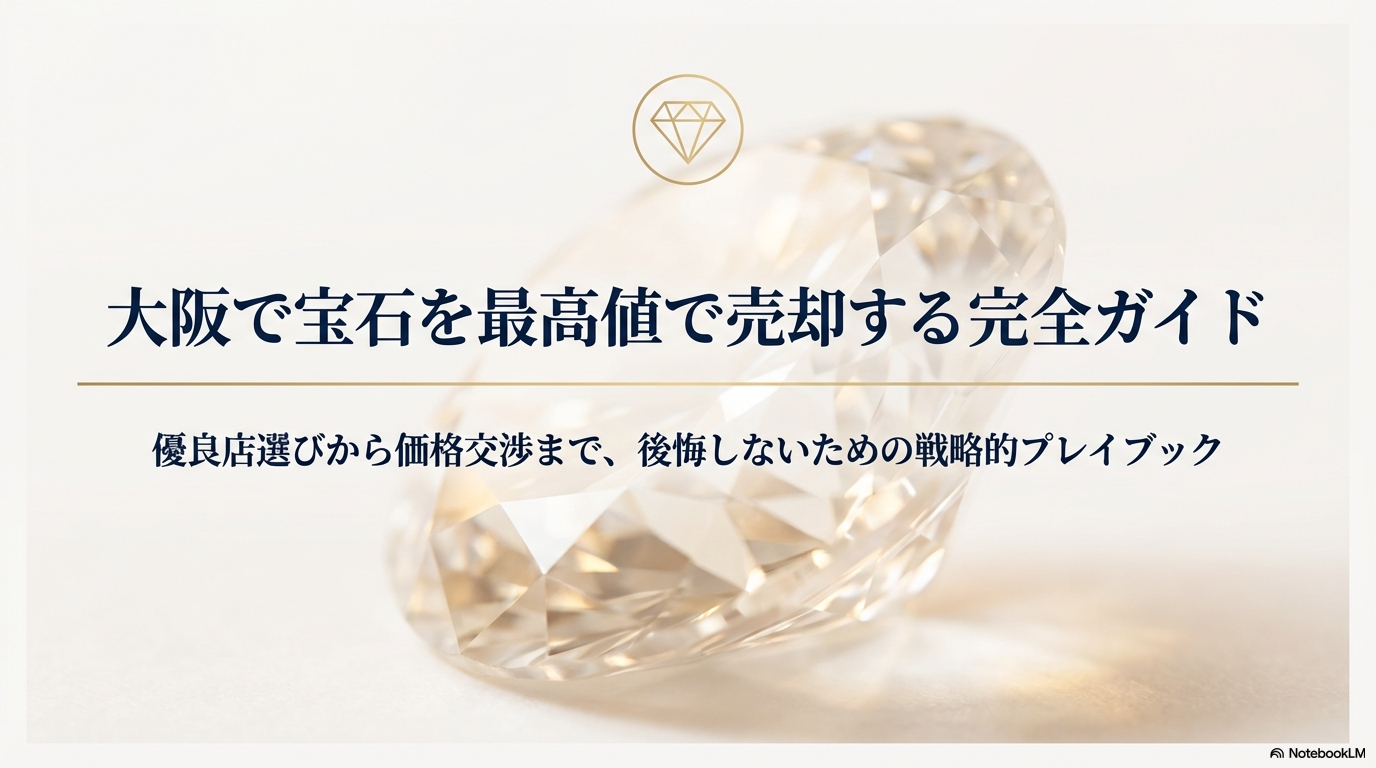 宝石買取を大阪の口コミで選ぶ！後悔しない優良店選びのコツ