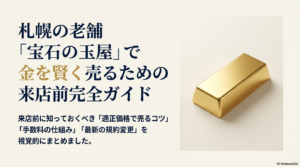宝石の玉屋の買取ガイド！福岡天神で金・地金を売るコツ