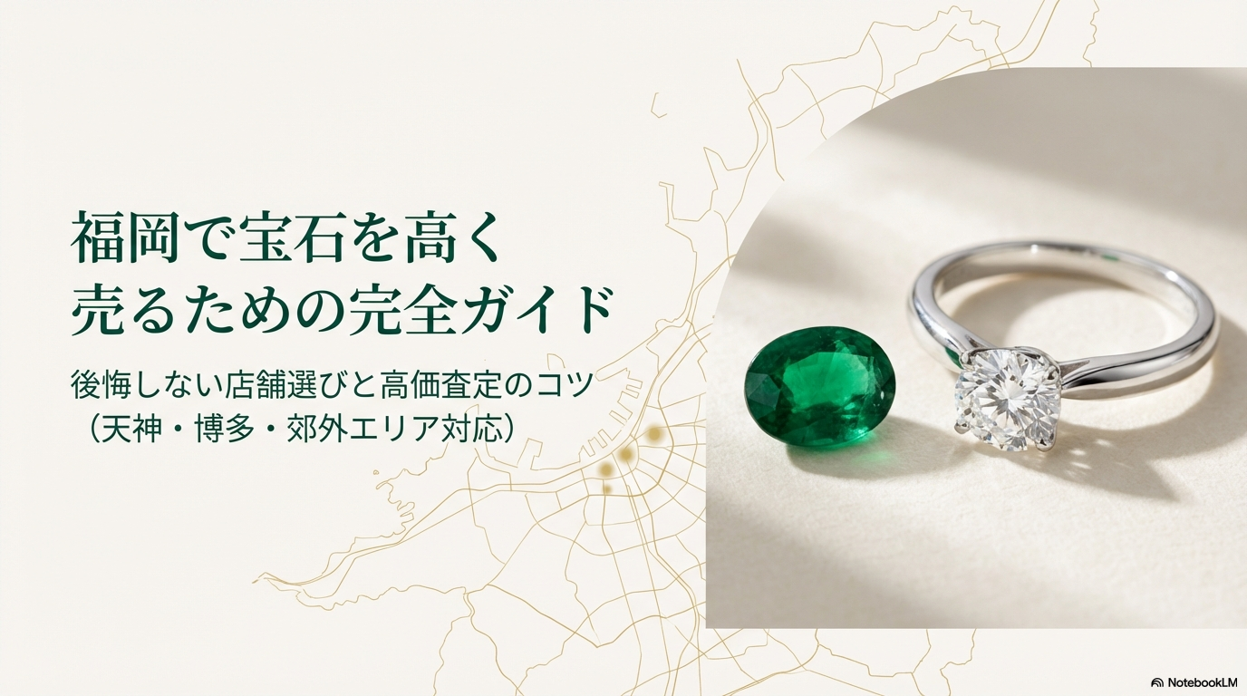宝石買取を福岡市で！口コミで選ぶおすすめ店と高価査定のコツ